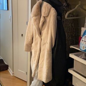 Faux fur coat